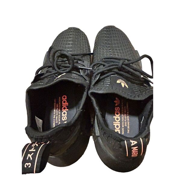 Adidas NMD R1 Web Boost Men's Originals  Sneakers Triple Black Shoes Size 7.5 - Picture 9 of 16